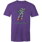 We Come In Peace, Alien - Mens T-Shirt Purple Mens T-shirt Printed In Australia Sci Fi