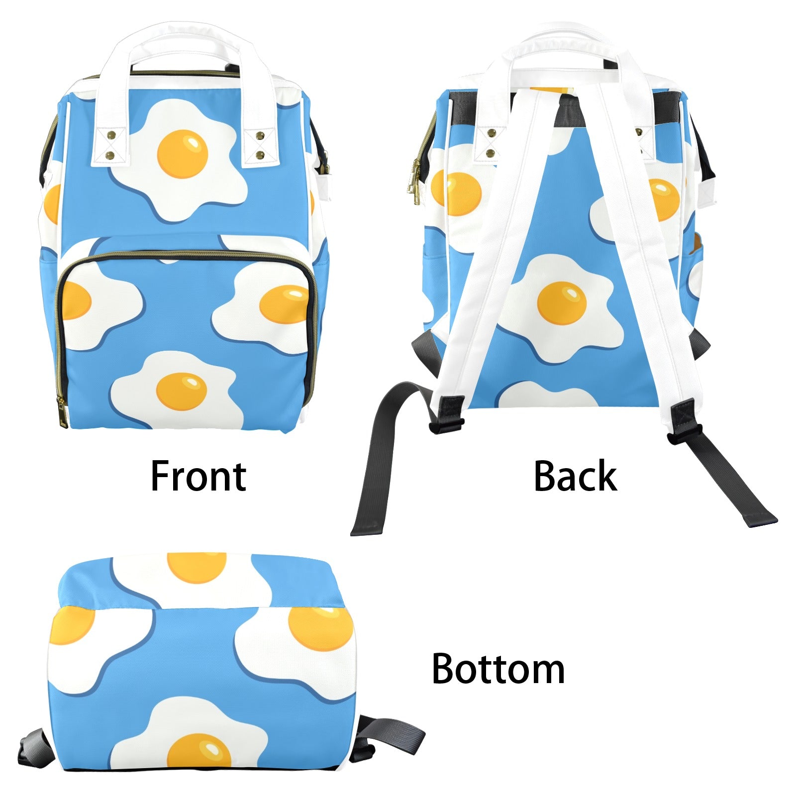 Fried Eggs - Multi-Function Backpack, Nappy / Diaper Bag