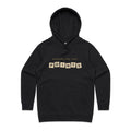 Scrabbling For Points Women's AS Colour Hoodie Black Womens Hoodie Games Printed In Australia