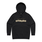 Scrabbling For Points - Womens Hoodie Black Womens Hoodie Games Printed In Australia