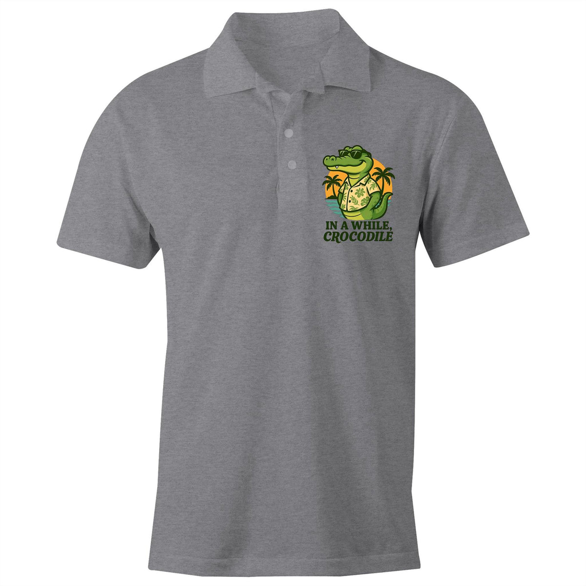 In A While Crocodile AS Colour Chad Polo Shirt