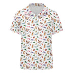 Cute Bugs Kids Youth Short Sleeve Button Up Shirt