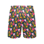Tropical Floral Men's Mid-Length Beach Shorts Men's Mid-Length Beach Shorts Plants Printed Offshore