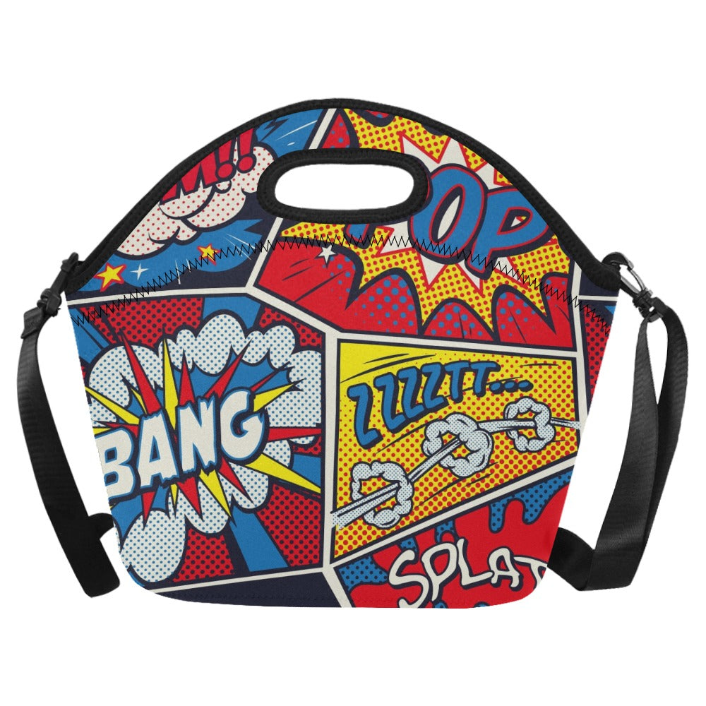 Comic Book - Neoprene Lunch Bag One Size Neoprene Lunch Bag Printed Offshore