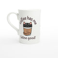 Personalise Coffee Has Me Feline Good White 10oz Porcelain Slim Mug Default Title Personalised Porcelain Mug animal Coffee customise Globally Fulfilled personalise