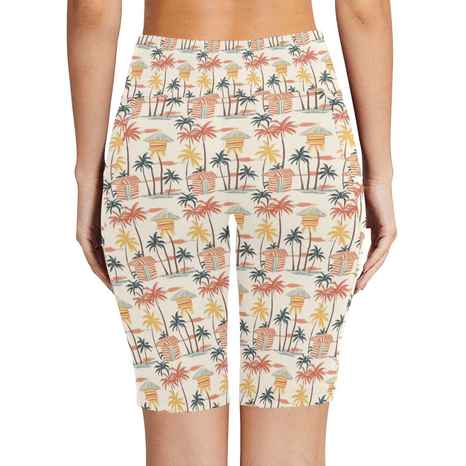 Beach Shack Women's Bike Shorts With Side Pockets