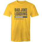 Dad Joke Loading - Mens T-Shirt Yellow Mens T-shirt Dad Printed In Australia