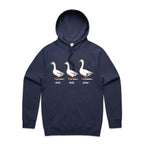 Duck Duck Goose - Mens Hoodie Midnight Blue Mens Hoodie animal Printed In Australia