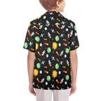 Busy Space Senior Kids Hawaiian Shirt Senior Kids Hawaiian Shirt 8-15 Printed Offshore Space