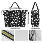 Black And White X's Duffle Bag-Simple (Model 1715) Duffle Bag-Simple (1715)