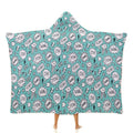 Comic Book Speech Bubbles Kids Hooded Blanket 100cm × 130cm white 40"×50" Kids Hooded Blanket comic Printed Offshore