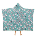 Comic Book Speech Bubbles Kids Hooded Blanket 100cm × 130cm white 40"×50" Kids Hooded Blanket comic Printed Offshore
