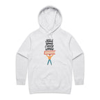 Read Books, Change The World - Womens Hoodie White Marle Womens Hoodie Printed In Australia Reading