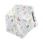 Quirky Dinosaurs Kids Safe Round Corner Umbrella