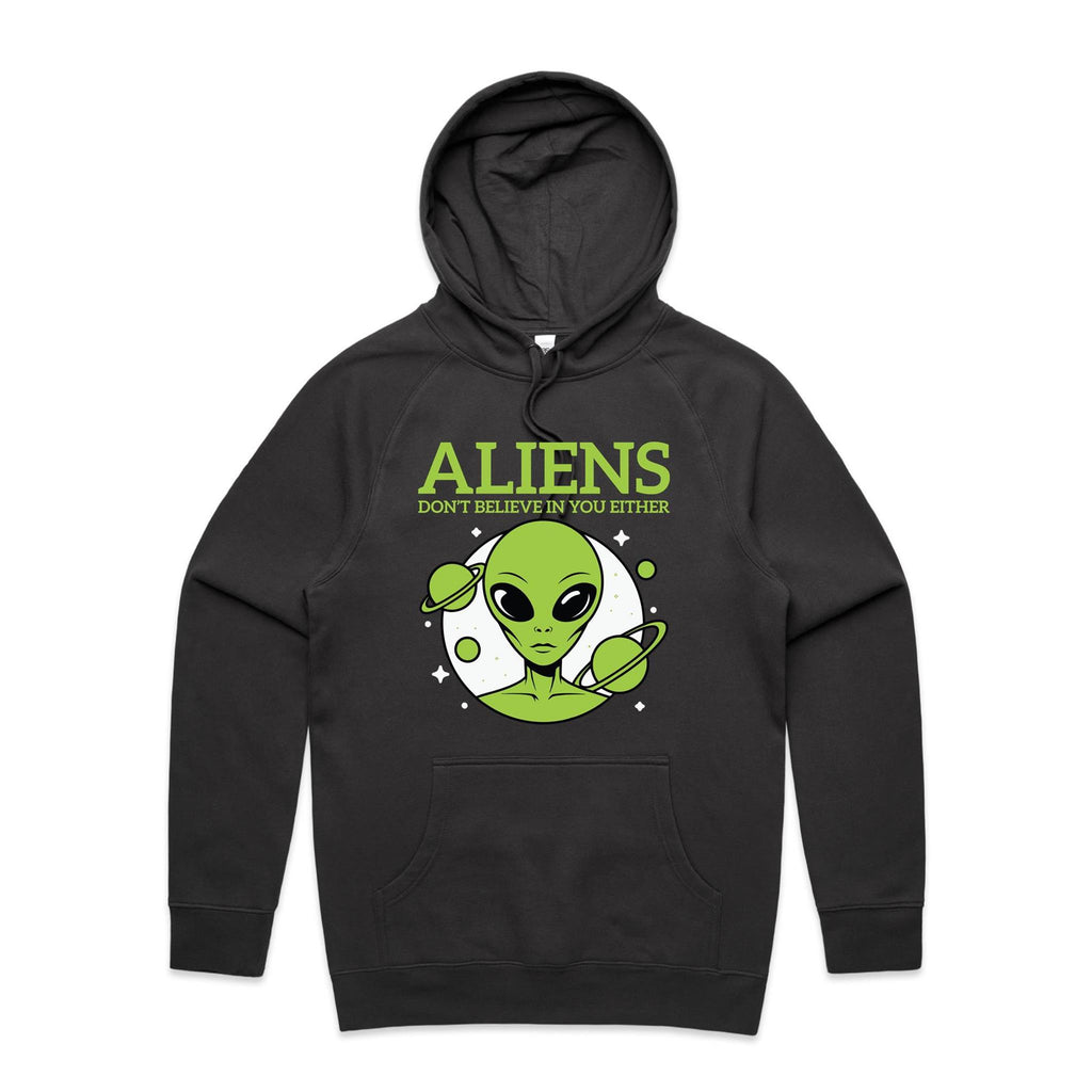 Aliens Don't Believe In You Either Men's AS Colour Hoodie