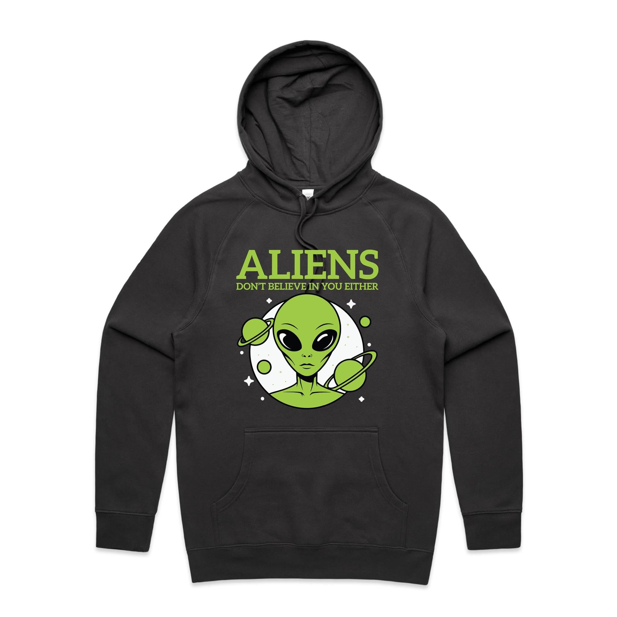 Aliens Don't Believe In You Either Men's AS Colour Hoodie