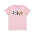 Cute Music Characters Kids AS Colour T-shirt