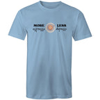 More Espresso Less Depresso - Mens T-Shirt Carolina Blue Mens T-shirt Coffee Printed In Australia