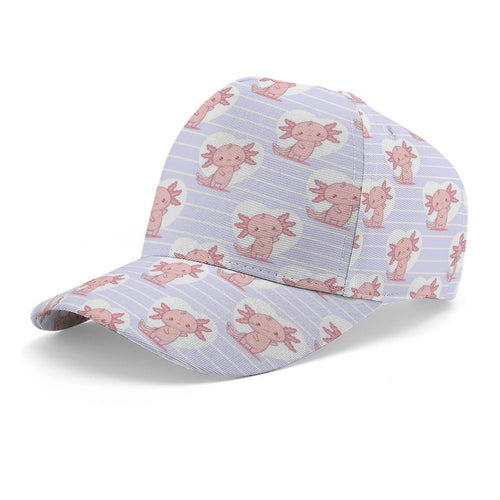 Axolotl Love Kids Baseball Cap white One size Kids Baseball Hat animal Printed Offshore