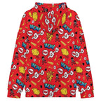 Red Comic Book Women's Full-Zip Hoodie