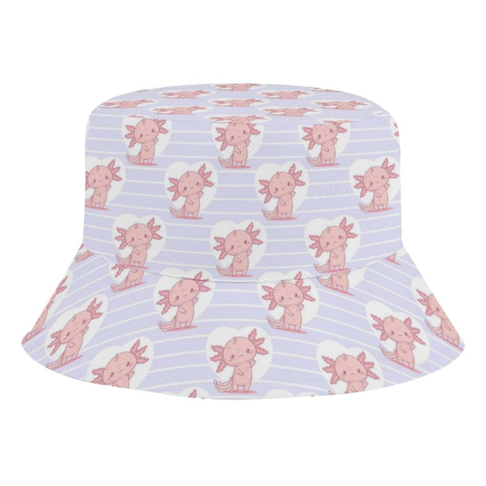 Axolotl Love Kids Bucket Hat white Kids Bucket Hat animal Printed Offshore