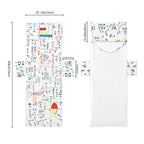 Colourful Maths Formulas Beach Chair Towel Cover with Side Pockets