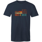 Dad Jokes Dad-A-Base - Mens T-Shirt Navy Mens T-shirt Dad Printed In Australia Tech