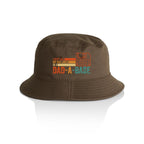 Dad-A-Base - AS Colour Bucket Hat Walnut One Size As Colour Bucket Hat Dad Printed In Australia