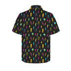 Fun Lightning Men's Short Sleeve Hawaiian Shirt Men's Hawaiian Shirt (New) comic Printed Offshore