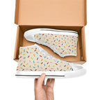 Sprinkles Men's High Top Canvas Shoes Men's Classic High Top Canvas Shoes Printed Offshore