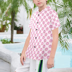 Cat Doughnuts Senior Kids Hawaiian Shirt
