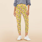 Tropical Fruit Drink Women's High Waist Pockets Yoga Leggings 5XL Women's High Waist Pockets Yoga Leggings Food Printed Offshore Summer