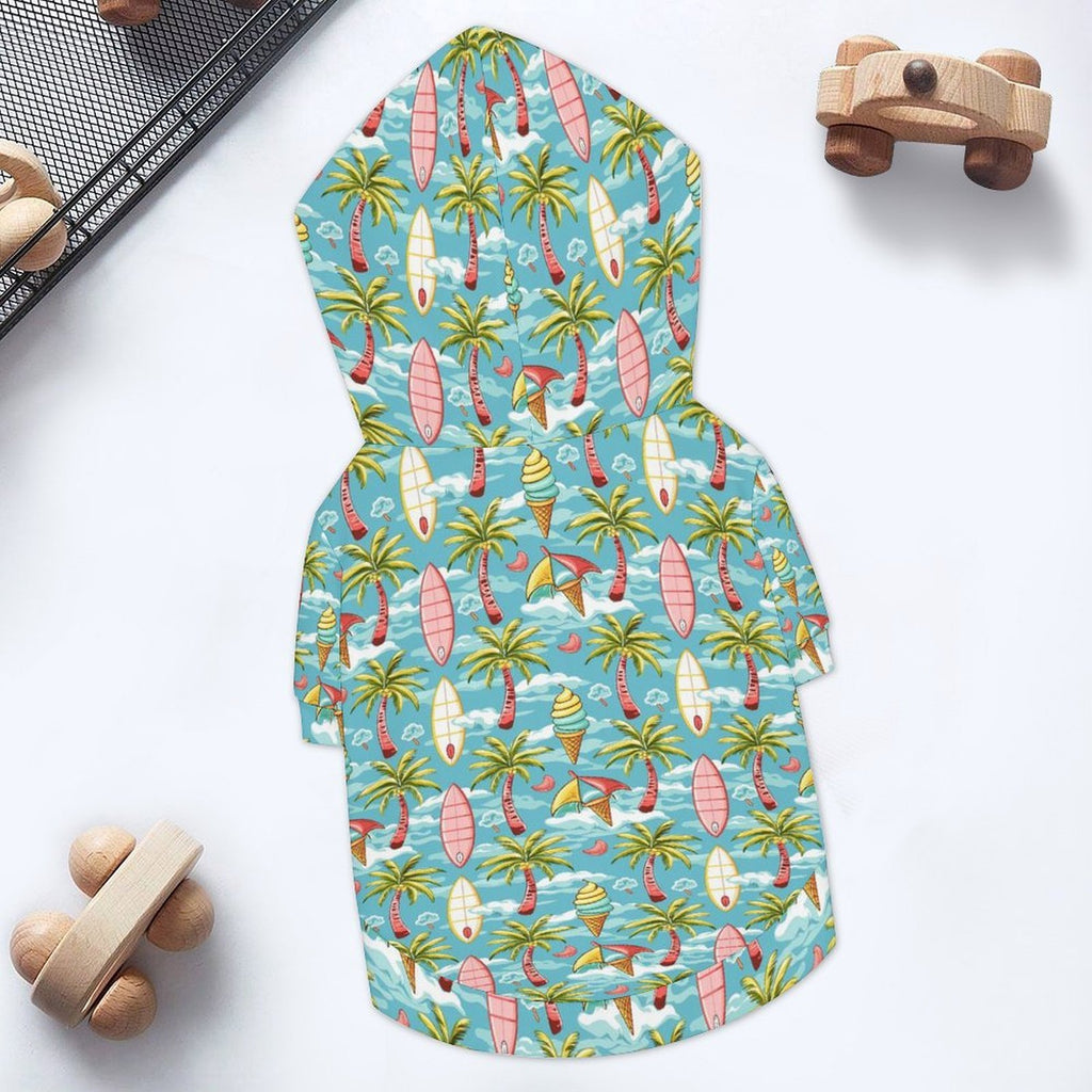 Summer Surf Pet Hoodie (Large Size)