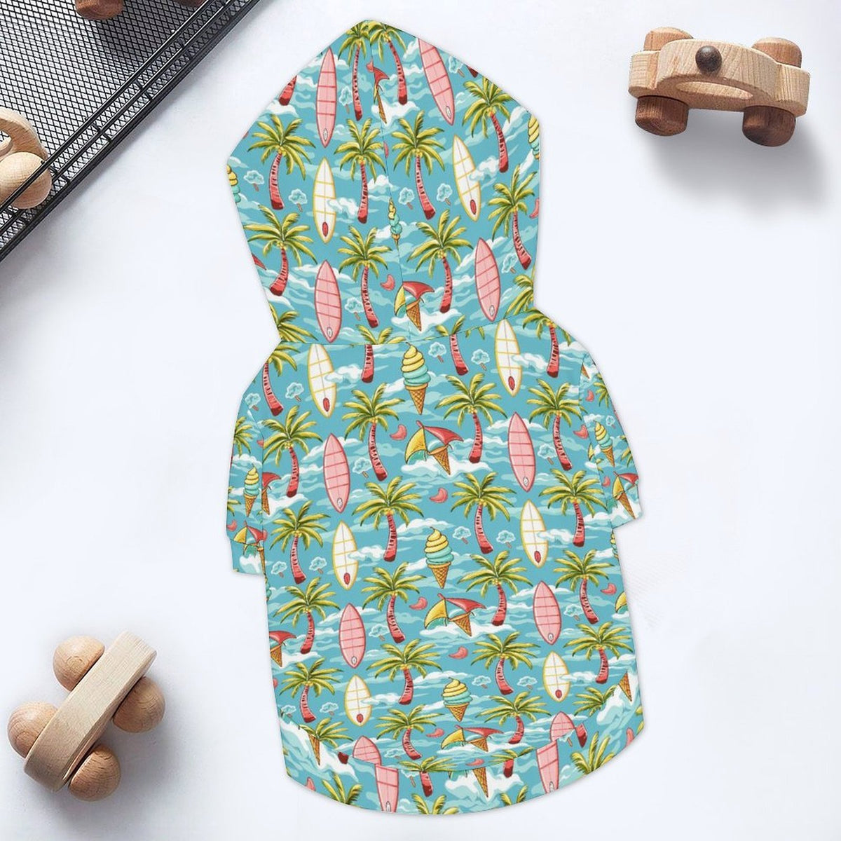 Summer Surf Pet Hoodie (Large Size)