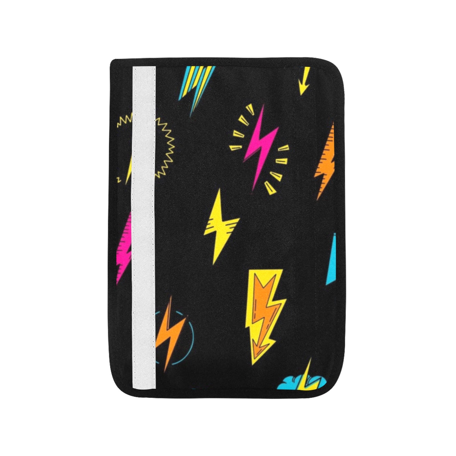 Fun Lightning Car Seat Belt Cover 7''x10'' (Pack of 2) Car Seat Belt Cover 7x10 (Pack of 2) comic Printed Offshore
