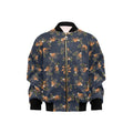 Sloth With Flowers Kids Bomber Jacket XL Kids Bomber Jacket animal Printed Offshore