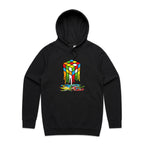 Melting Game Cube - Mens Hoodie Black Mens Hoodie Games Printed In Australia