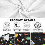 Busy Space Men's Crinkle Hawaiian Shirt