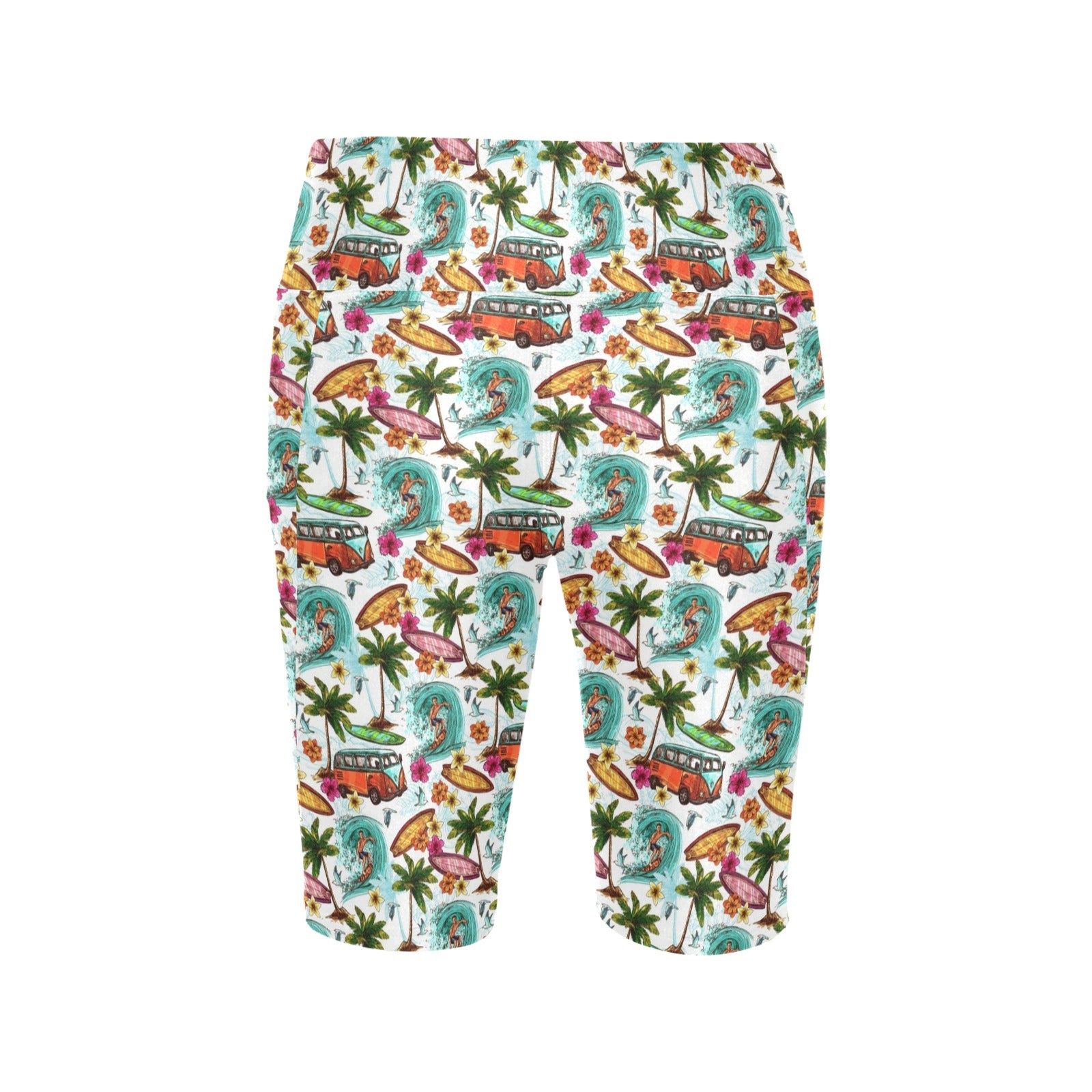 Surfing Safari Women's Bike Shorts With Side Pockets