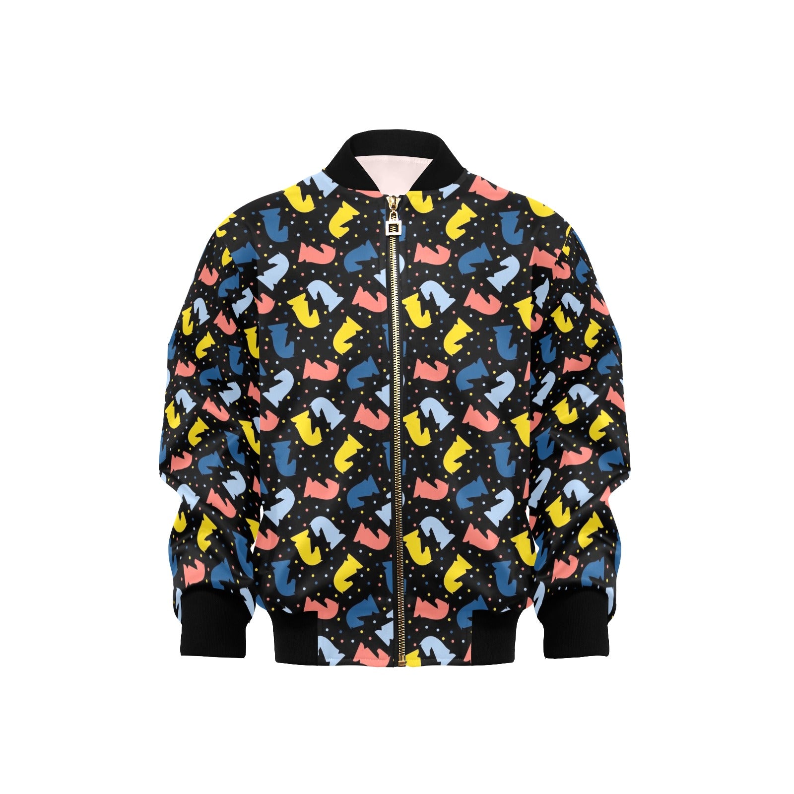 Colourful Chess Kids Bomber Jacket