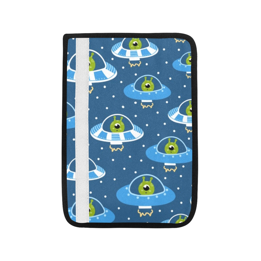 Cute Aliens in UFOs - Car Seat Belt Cover 7''x10'' (Pack of 2) Car Seat Belt Cover 7x10 (Pack of 2) Printed Offshore