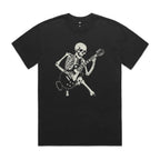 Skeleton Playing Guitar - AS Colour Heavy Faded Tee
