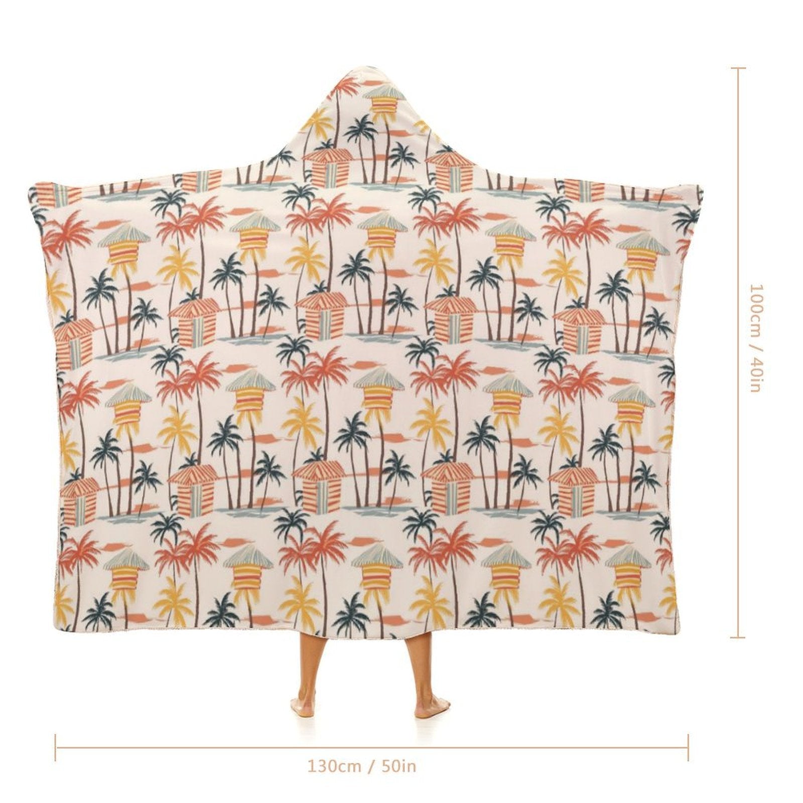 Beach Shack Kids Hooded Blanket 100cm x 130cm