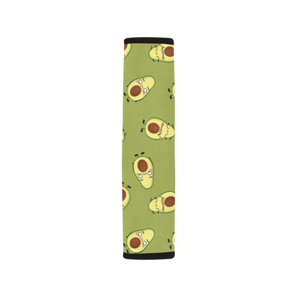 Avocado Characters Car Seat Belt Cover 7''x10'' (Pack of 2) Car Seat Belt Cover 7x10 (Pack of 2) Food Printed Offshore
