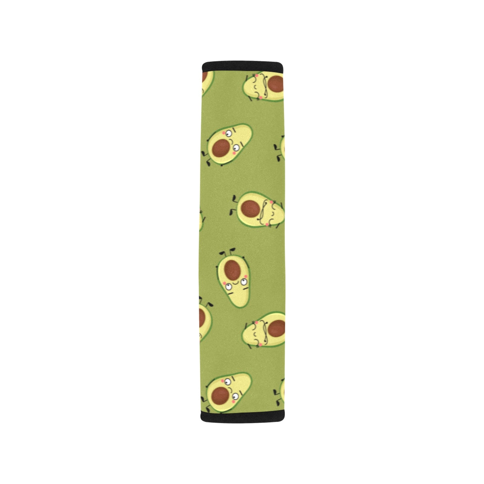Avocado Characters Car Seat Belt Cover 7''x10'' (Pack of 2) Car Seat Belt Cover 7x10 (Pack of 2) Food Printed Offshore