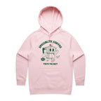 Specialty Coffee - Womens Hoodie Pink Womens Hoodie Coffee Printed In Australia