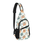 Cute Cat Faces Chest Bag Cross Body Chest Bag animal Printed Offshore