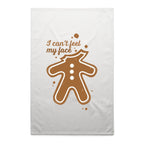 Gingerbread, I Can't Feel My Face - AS Colour Tea Towel White One Size Christmas Tea Towel Christmas Printed In Australia