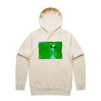 Alien Backing Into Hedge Meme - Mens Hoodie Ecru Mens Hoodie Printed In Australia Sci Fi