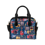 Music Instruments Blue - Shoulder Handbag (Model 1634) One size Shoulder Handbags (1634)
